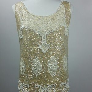 Vintage sequin top W- Lg. Cocktail Blouse